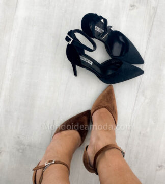Sling Back scamosciata