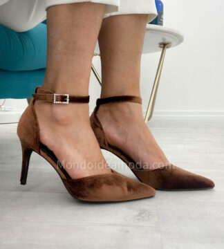 Sling Back scamosciata