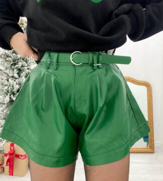Shorts similpelle