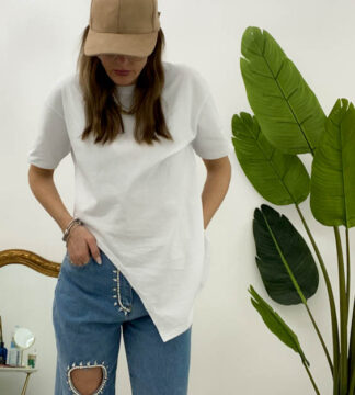 T-shirt asimmetrica