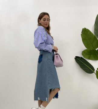 Gonna Jeans Asimmetrica