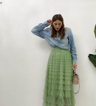Gonna tulle voilant