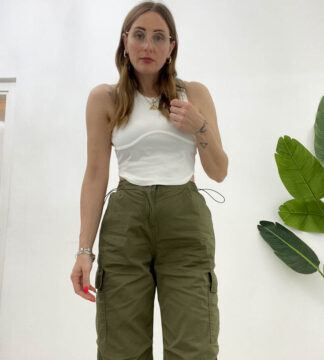 Top scollo americano