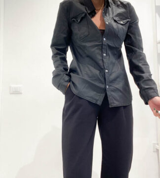 Camicia similpelle