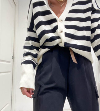 Cardigan righe