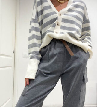 Cardigan righe