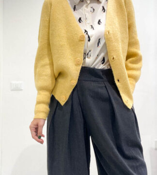 Cardigan tinta unita