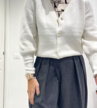 Cardigan tinta unita