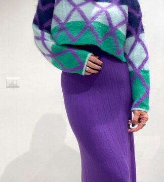 Maglia crop rombi