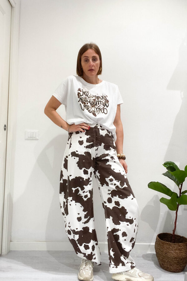 Tshirt cuore muccato - immagine 2