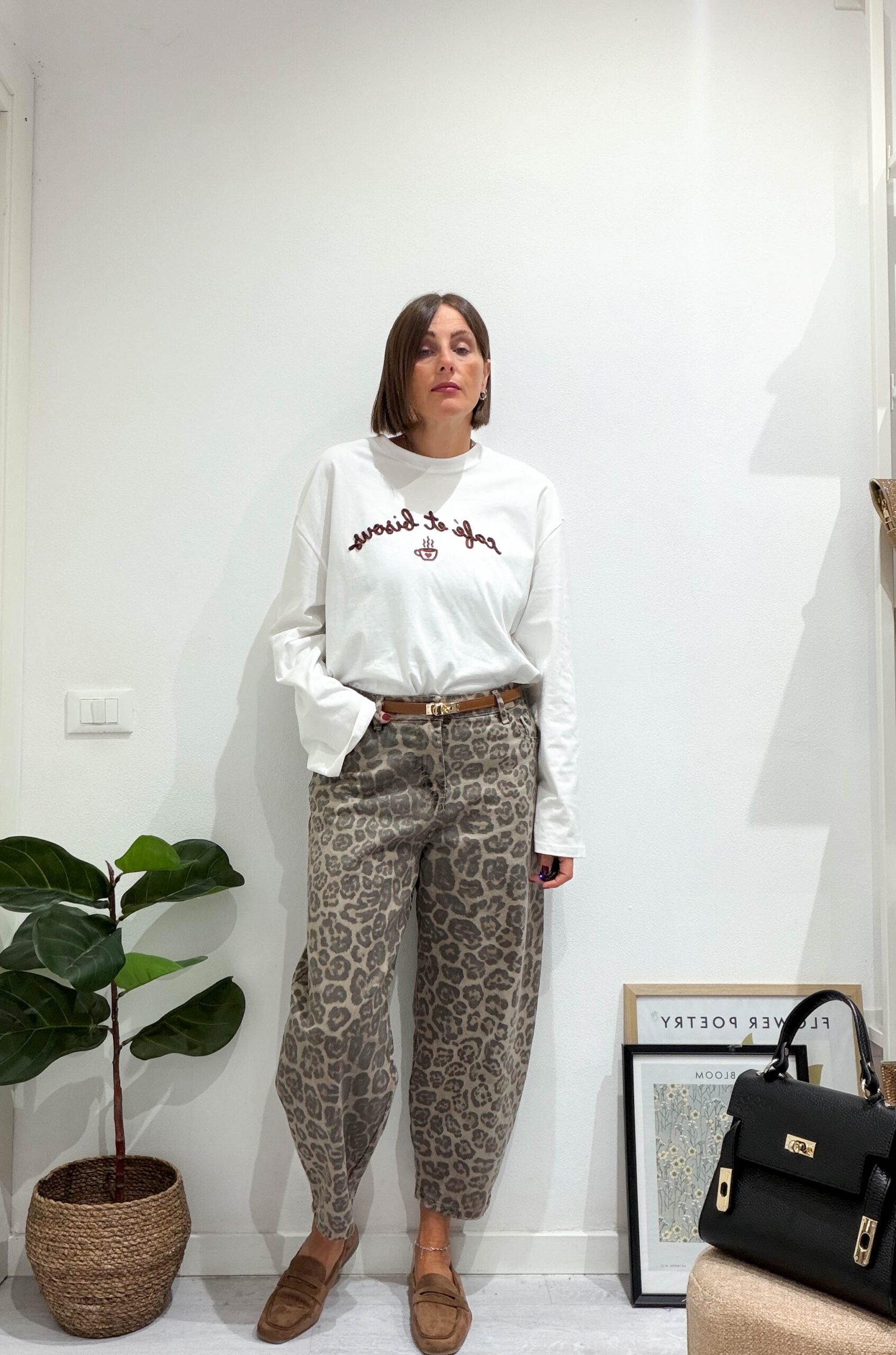 Jeans maculato